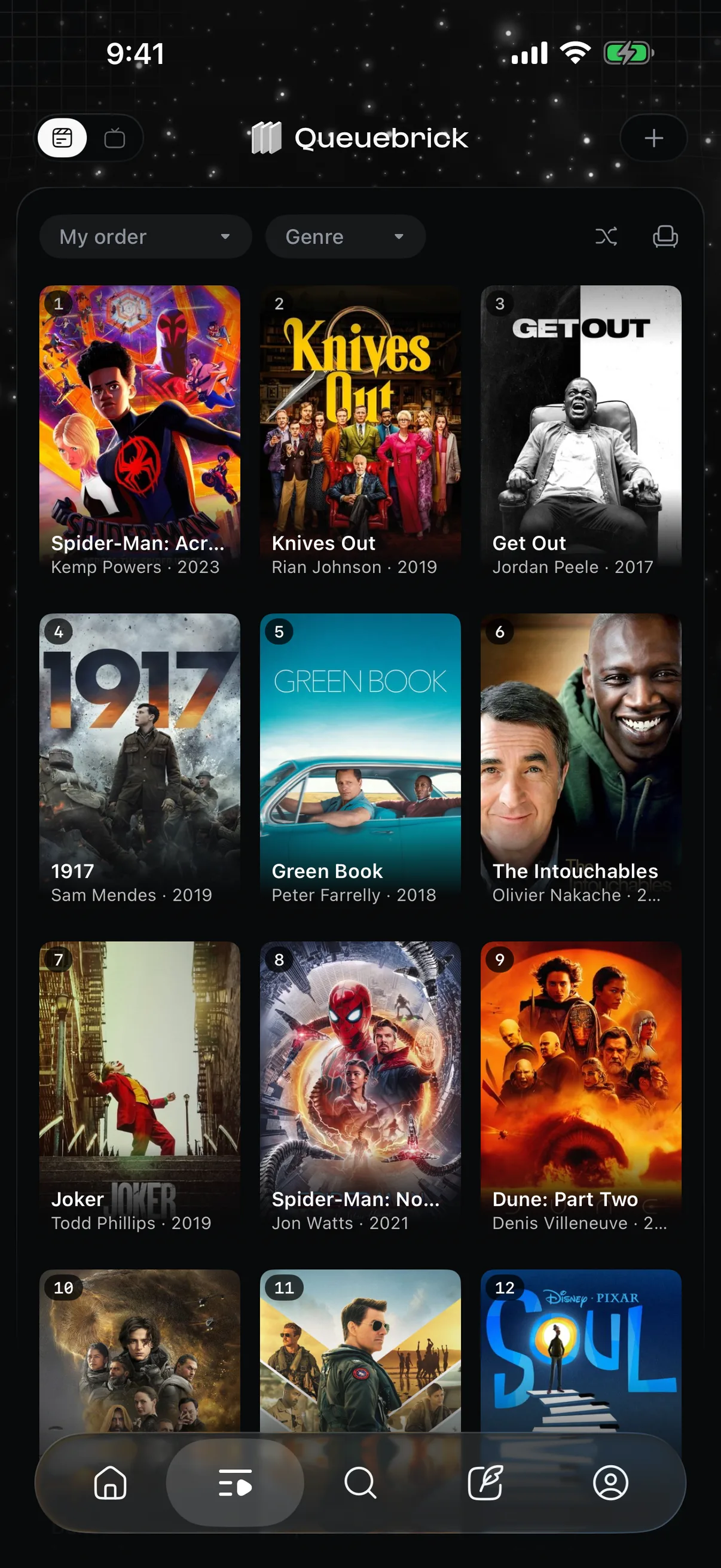 The queue, ranked in your order