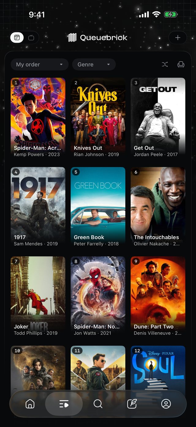 The queue, ranked in your order